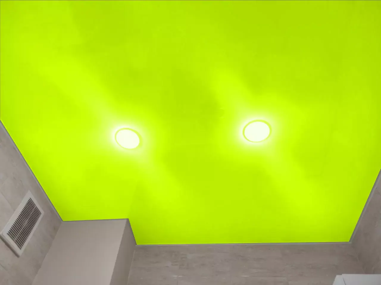 Желтый натяжной потолок — Йошкар-Ола, Свердлова, 49, фото 3
